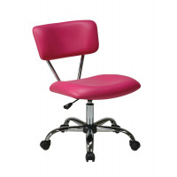 OSP Home Furnishings ST181-V355 Vista Task Office Chair in Pink Vinyl